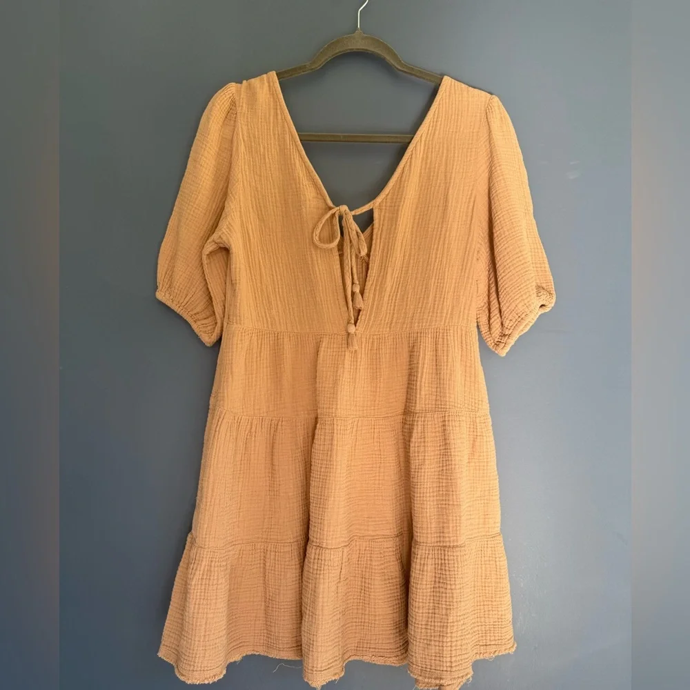Aerie Elegant Tan Dress - Picture 4 of 4
